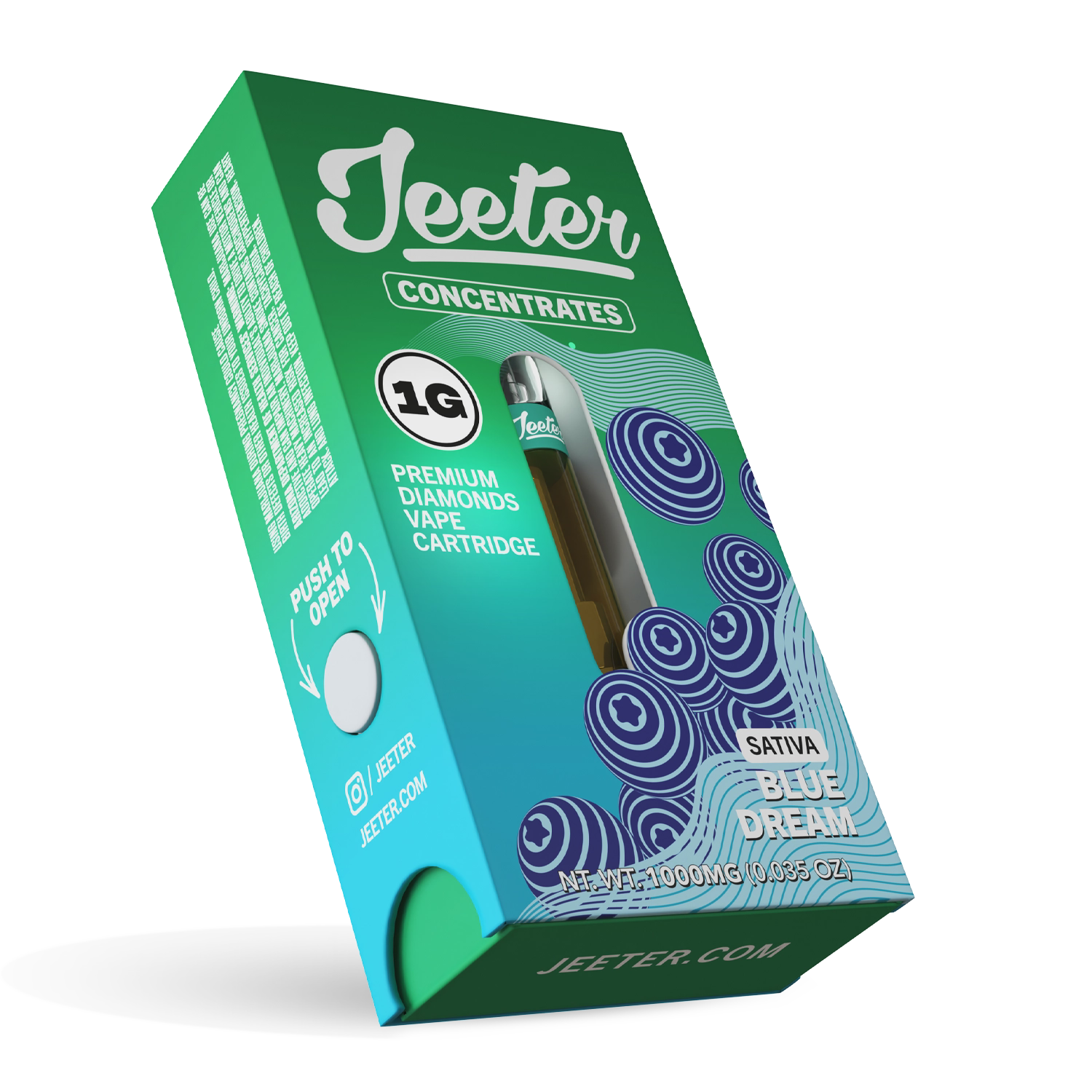 Photograph of product: 510 Diamonds | Blue Dream | 1g | 89.29% TAC