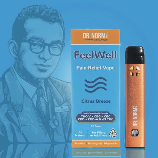 Photograph of product: Feelwell Citrus Breeze Pain Relief Vape Pen 0.5g - 