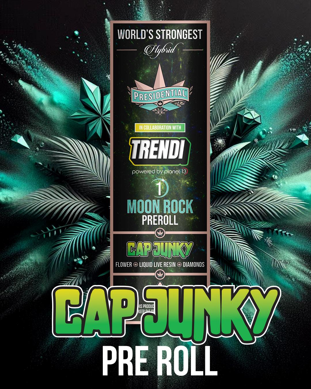 Photograph of product: Cap Junky Moonrock Infused Preroll