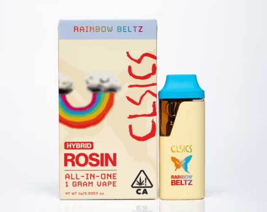 Photograph of product: AIO - Rainbow Beltz - Live Rosin - 1g (H) - CLSICS