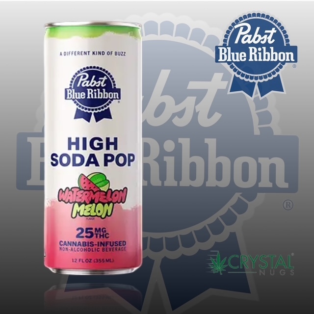 Photograph of product: Pabst High Soda 25mg Watermelon Melon