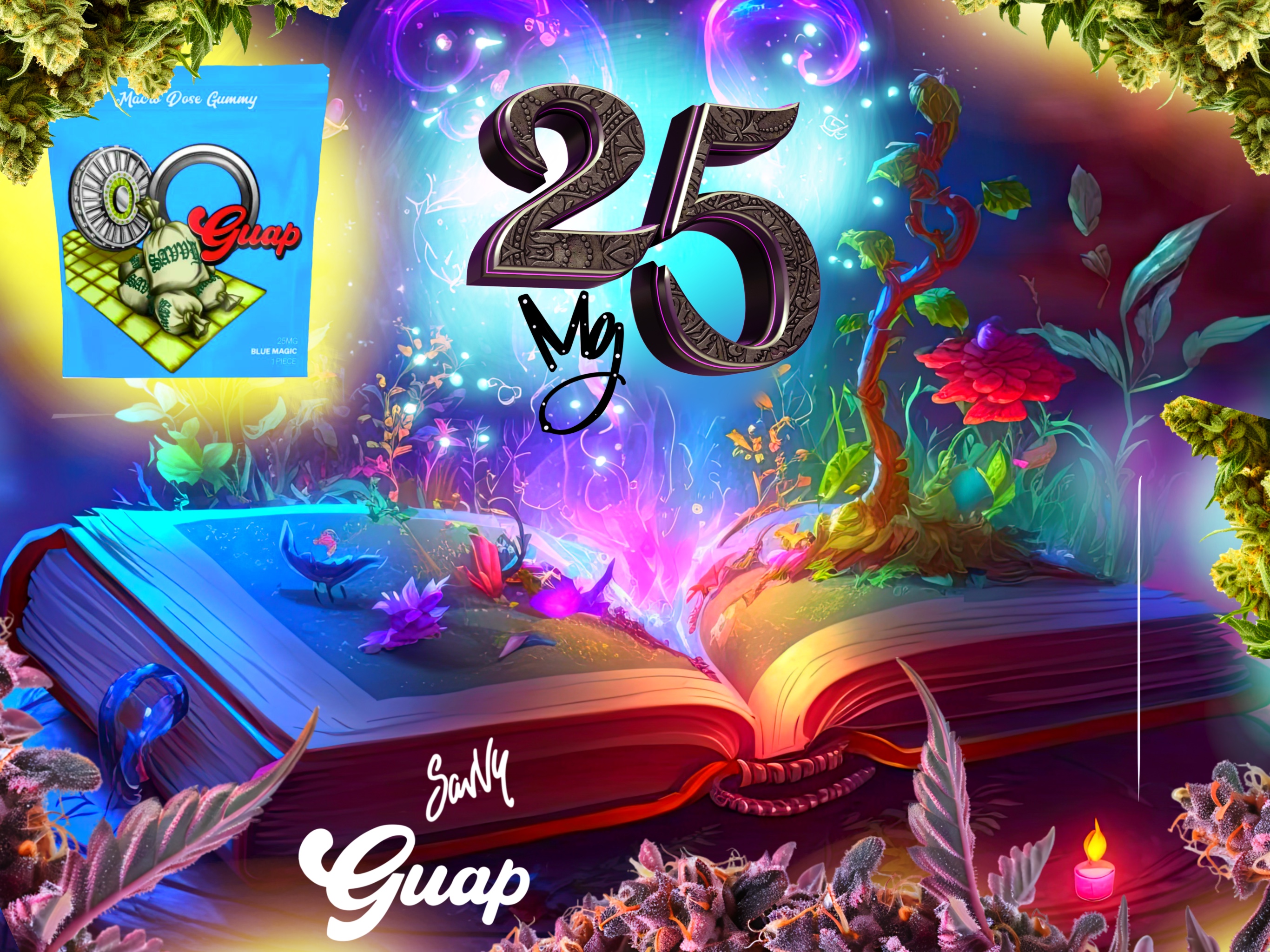 Photograph of product: Guap Gummy-Blue Magic 25mg