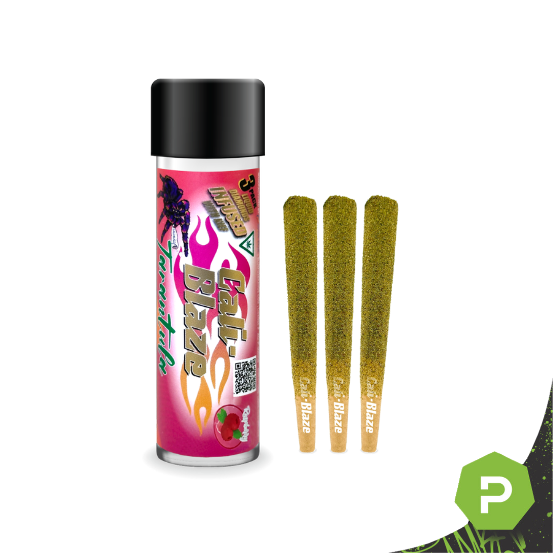 Photograph of product: Cali Blaze Infused Liquid Diamonds 3pk | Raspberry