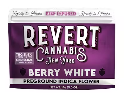 Photograph of Product: Berry White Kief Infused Ground Flower | Indica | Revert - 14g