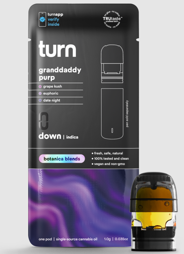 Photograph of product: Turn | Down | GDP | Live Resin Pod | 1g