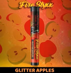 Photograph of product: AU GCC: Glitter Apples 1g Fire Styxx Preroll