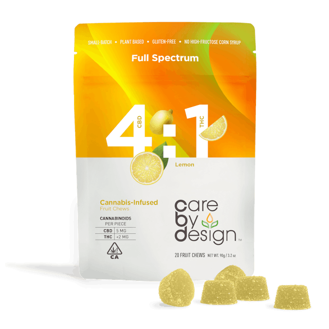 Photograph of product: Lemon | 4:1 | 25mg Gummies
