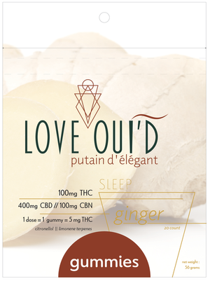 Photograph of Product: Love Ouid Gummy 20ct - Sleep/Ginger