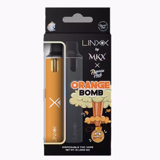 Photograph of Product: AU MKX x Pressure Pack: Orange Bomb Linxx  Disposable