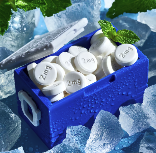 Photograph of product: INCREDIBLES MINT CHILL MINTS 50PK 100MG