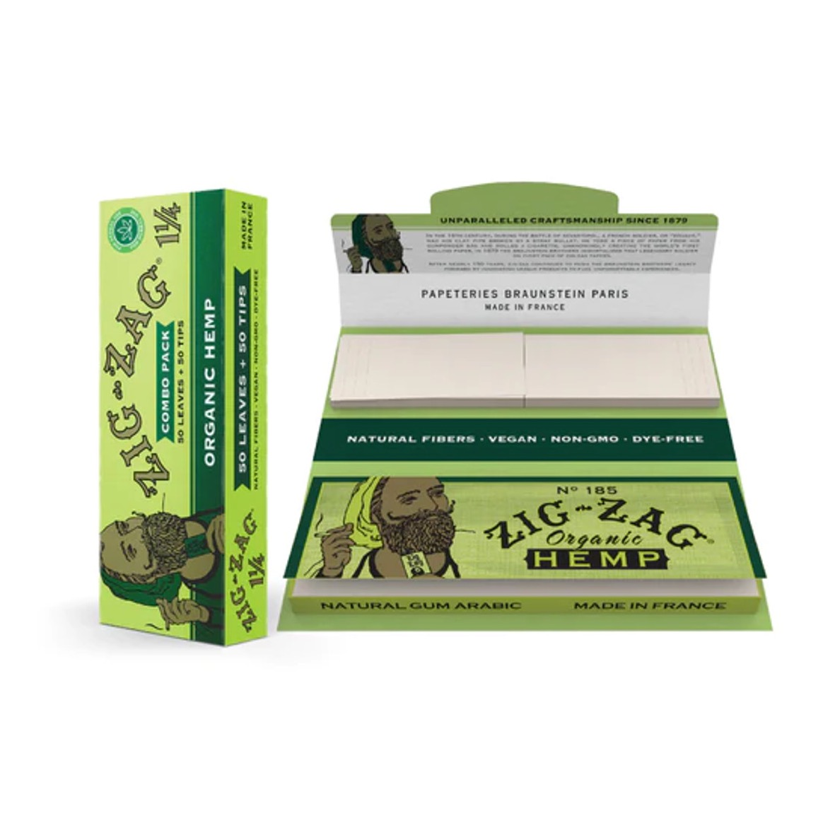 Photograph of product: (Zig Zag) Organic Hemp Rolling Paper & Tips 1 1/4