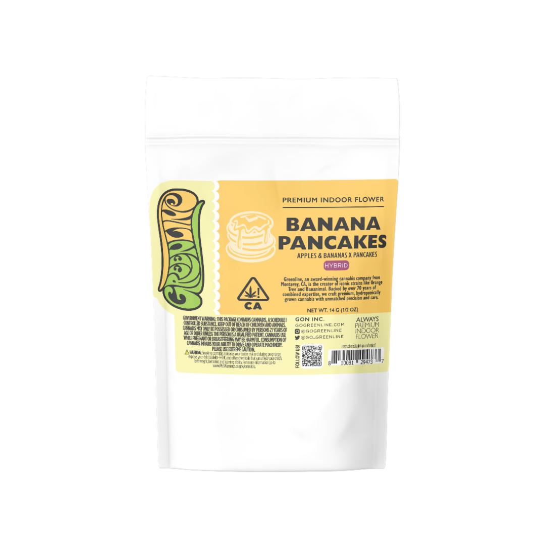 Photograph of Product: Banana Pancakes (H) 14g Half - Greenline