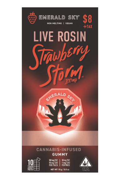Photograph of product: Strawberry Storm Rosin 100mg