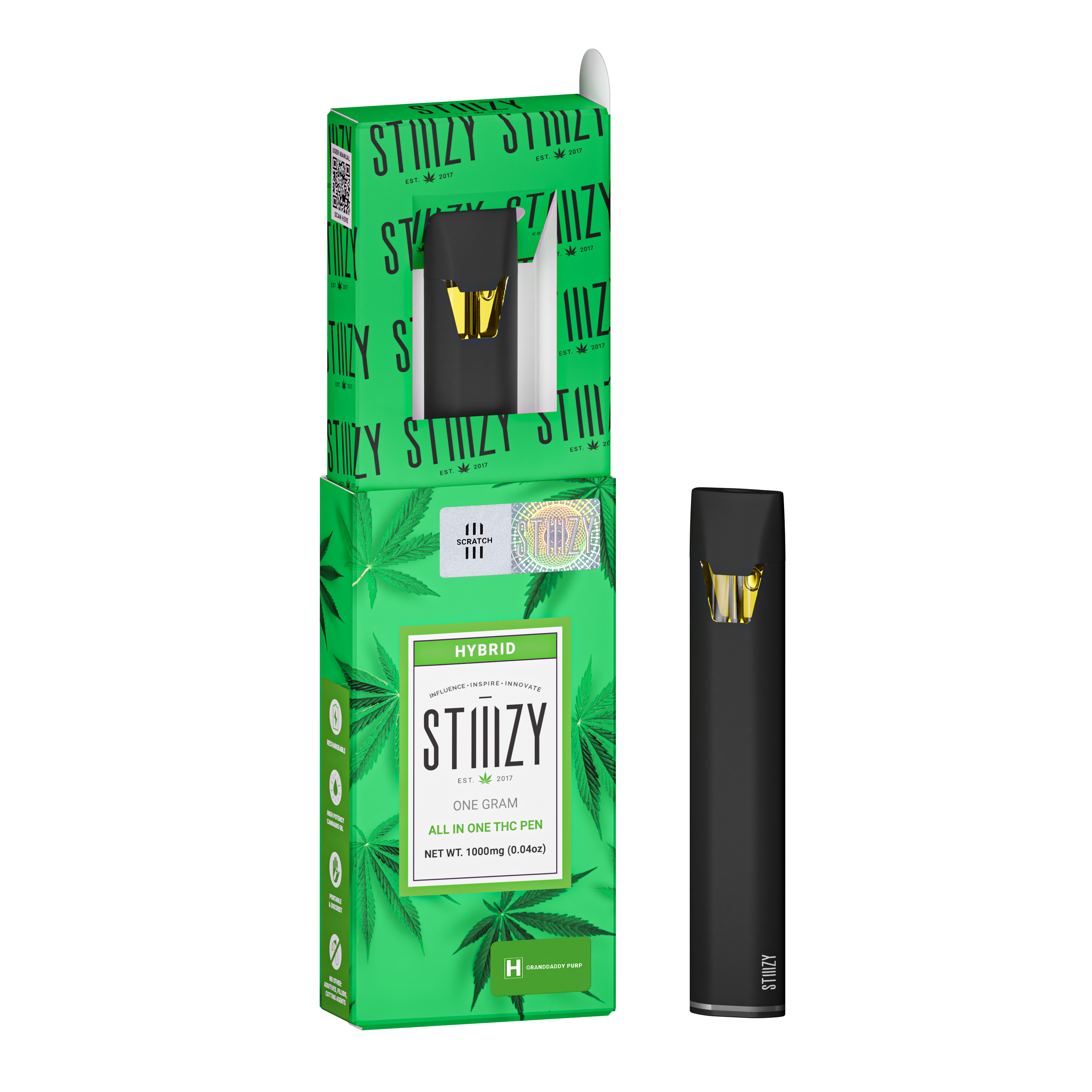 Photograph of product: Granddaddy Purp 1G AIO Vape | STIIIZY |