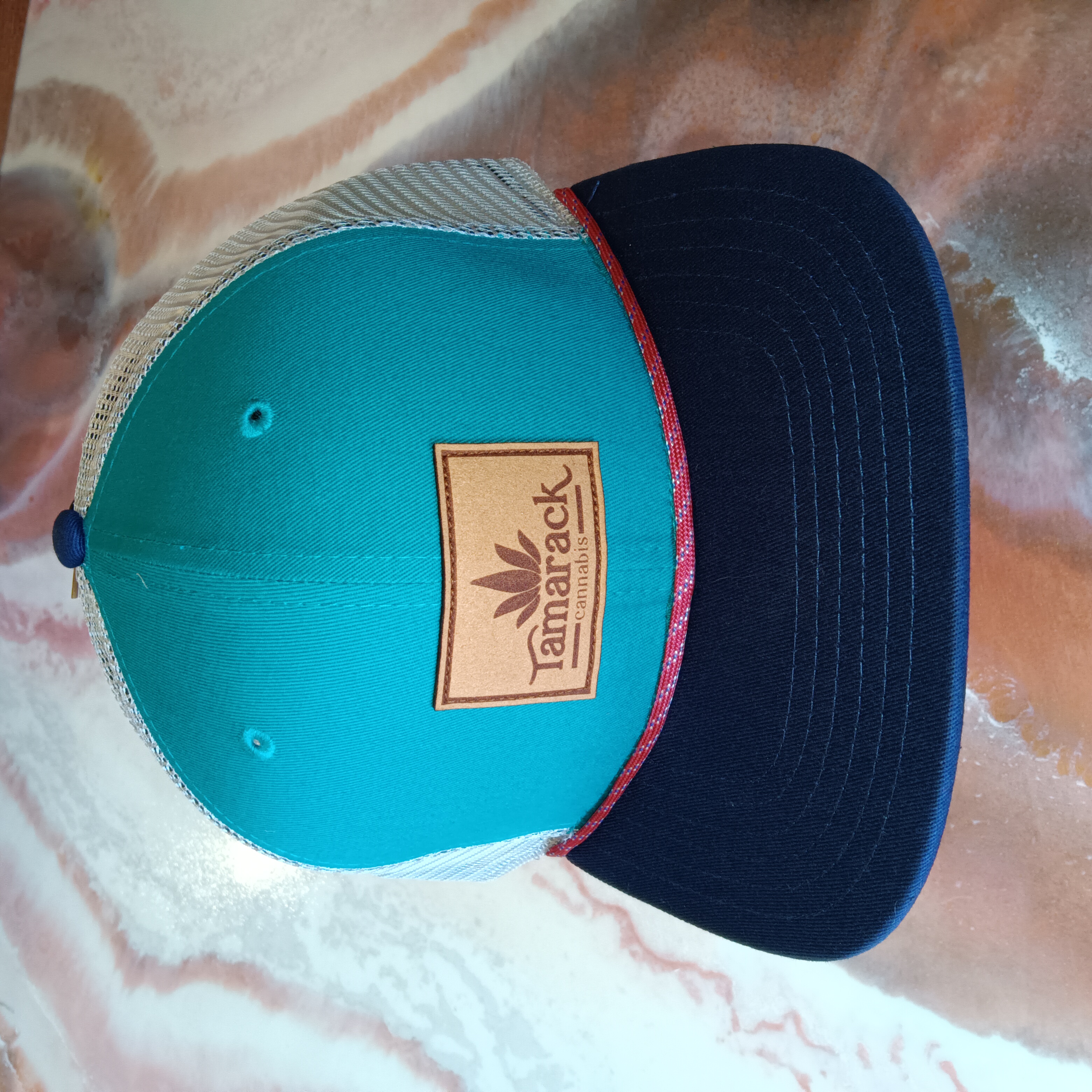 Photograph of product: Hat - Ball Cap - Parajumper - Teal/Red $25