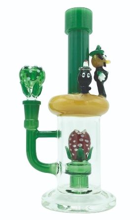 Photograph of product: Glass Waterpipe Bong | Cartoon Bubbler