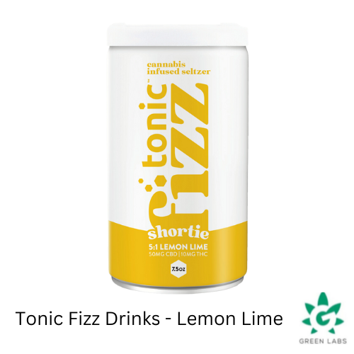 Photograph of product: (REC) Tonic Fizz - Lemon Lime 5:1 - 50mg CBD: 10mg TH-oui
