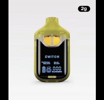 Photograph of product: BOUTIQ | SWITCH | TROPICAL GELATO x BAJA BLAST | DUAL TANK AIO | 2G