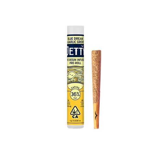 Photograph of product: Jetty Live Resin Infused Pre-Roll Blue Dream x Garlic Grove 1g - 