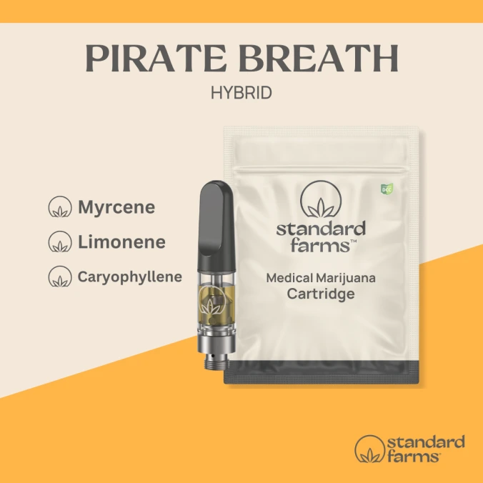 Photograph of product: Pirate Breath | Vape Cart | [1g]