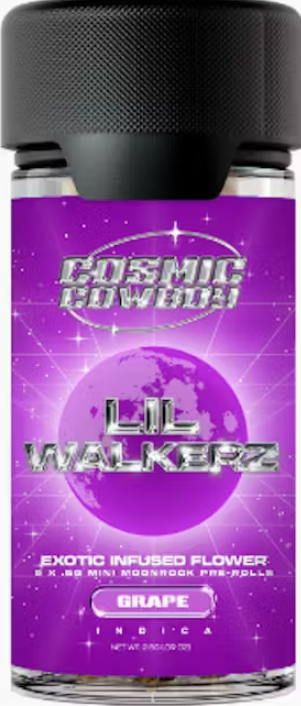Photograph of product: COSMIC COWBOY | 5-PK LIL WALKERS MOONROCK INFUSED | GRAPE