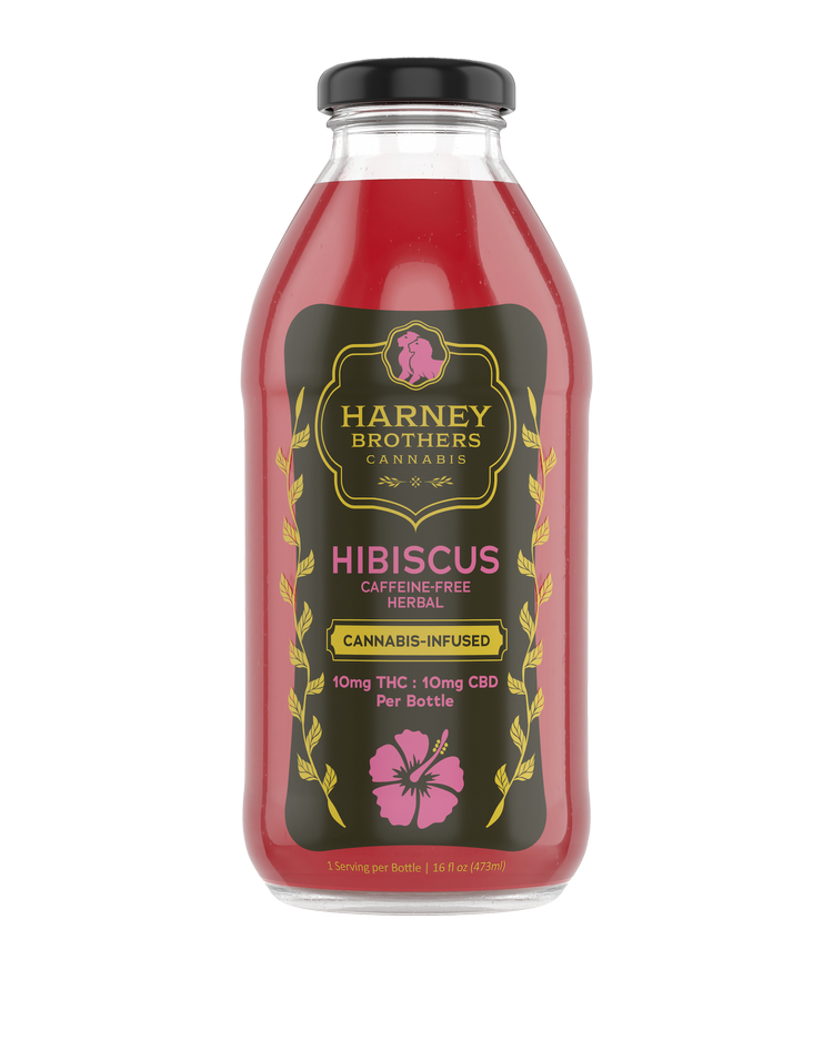 Photograph of product: Harney Brothers Oui'd - Hibiscus Caffeine Free Herbal Tea - 10mg TH-oui - 10mg CBD - 160z