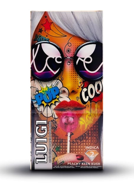 Photograph of product: 1G Disposable Live Resin Liquid Diamonds Peachy Keen Kush + 0.5G Infused Pre-roll - Peachy Keen Kush