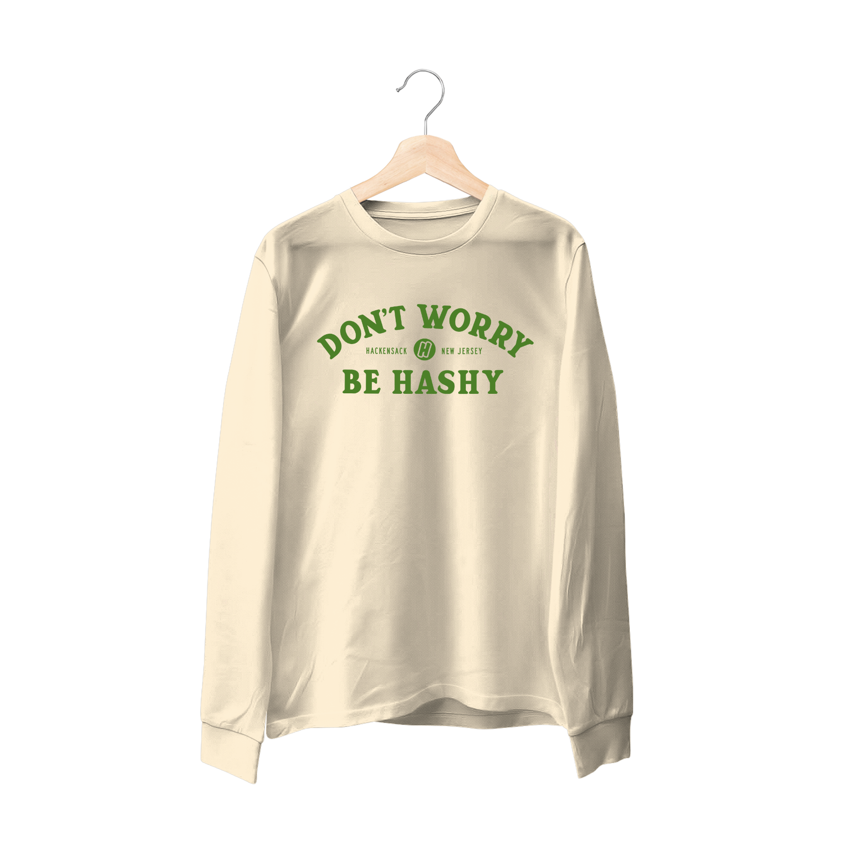 Photograph of product: au chocolatery | Long Sleeve | Dont Worry Be au chocolaty (S)