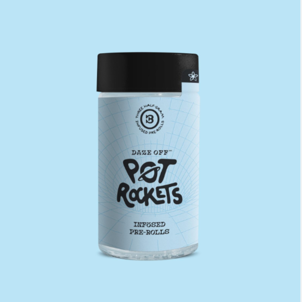 Photograph of product: Daze Off | Chain Reaction Pot Rockets 3pk | 1.5g