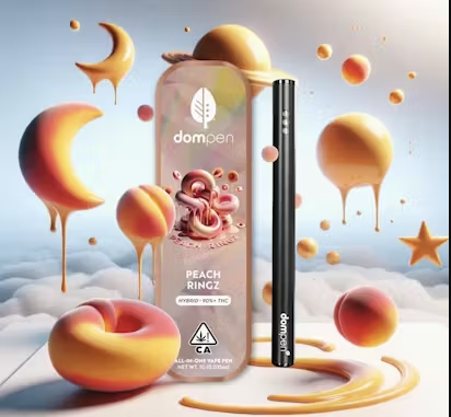 Photograph of product: Disposable Dompen: Peach Ringz