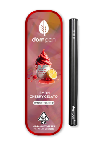 Photograph of product: dompen | Lemon Cherry Gelato | All-In-One Vape | 1g