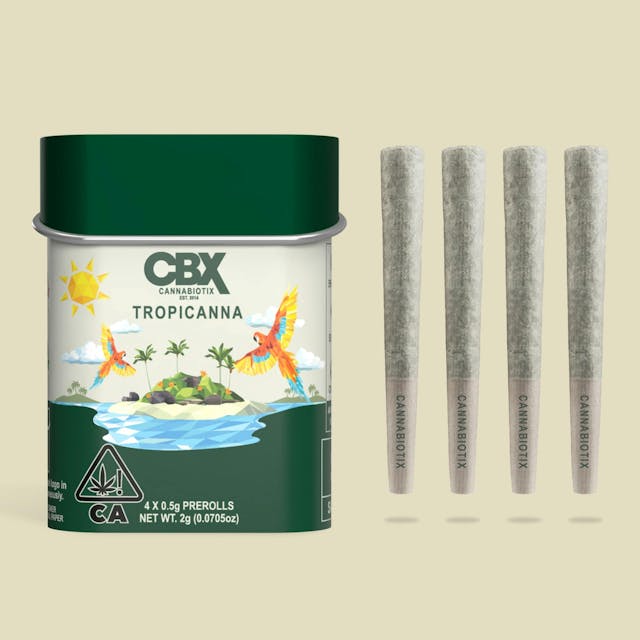 Photograph of product: Tropicanna - 2g Pre-Roll Tin - 