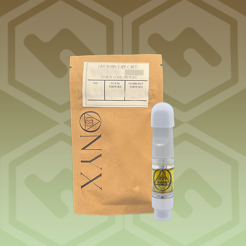 Photograph of product: Onyx | Larry OG x SFV OG | Live Resin Cartridge | 0.5g