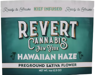 Photograph of Product: Revert Kief Infused Ground Flower  Hawaiian Haze - 14g