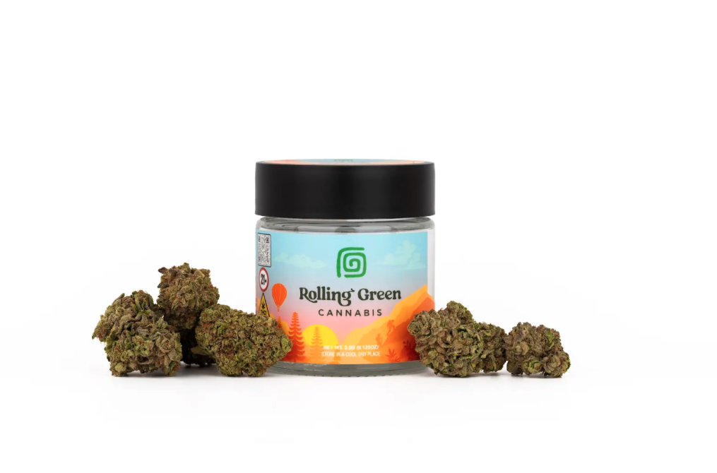 Photograph of product: Rolling Green | Black Ice (i) Premium Flower 3.5g