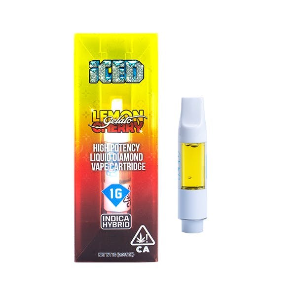 Photograph of product: Lemon Cherry Gelato Vape Cartridge - 1g - - 