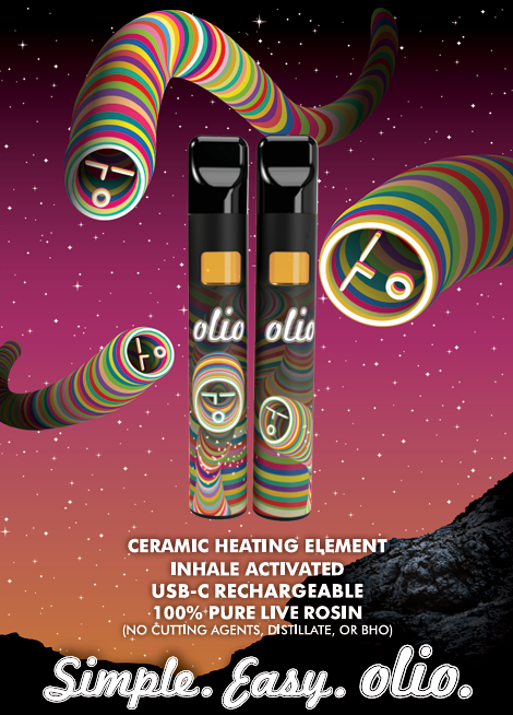 Photograph of product: Olio Disposable Rosin Pen - Rhi Rhii #15