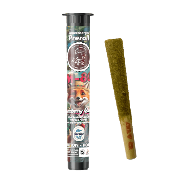 Photograph of product: Strawberry Candy | Live Resin Infused Pre Roll | 1g