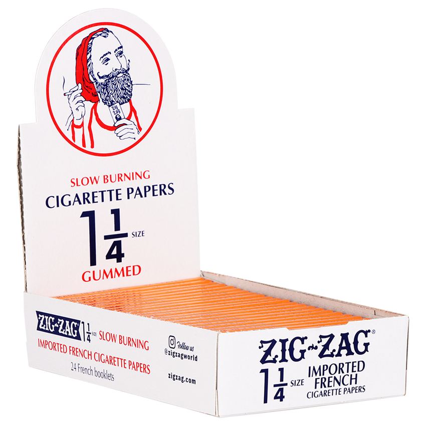 Photograph of product: Zig Zag Orange Rolling Papers | 1 1/4 Slow Burning