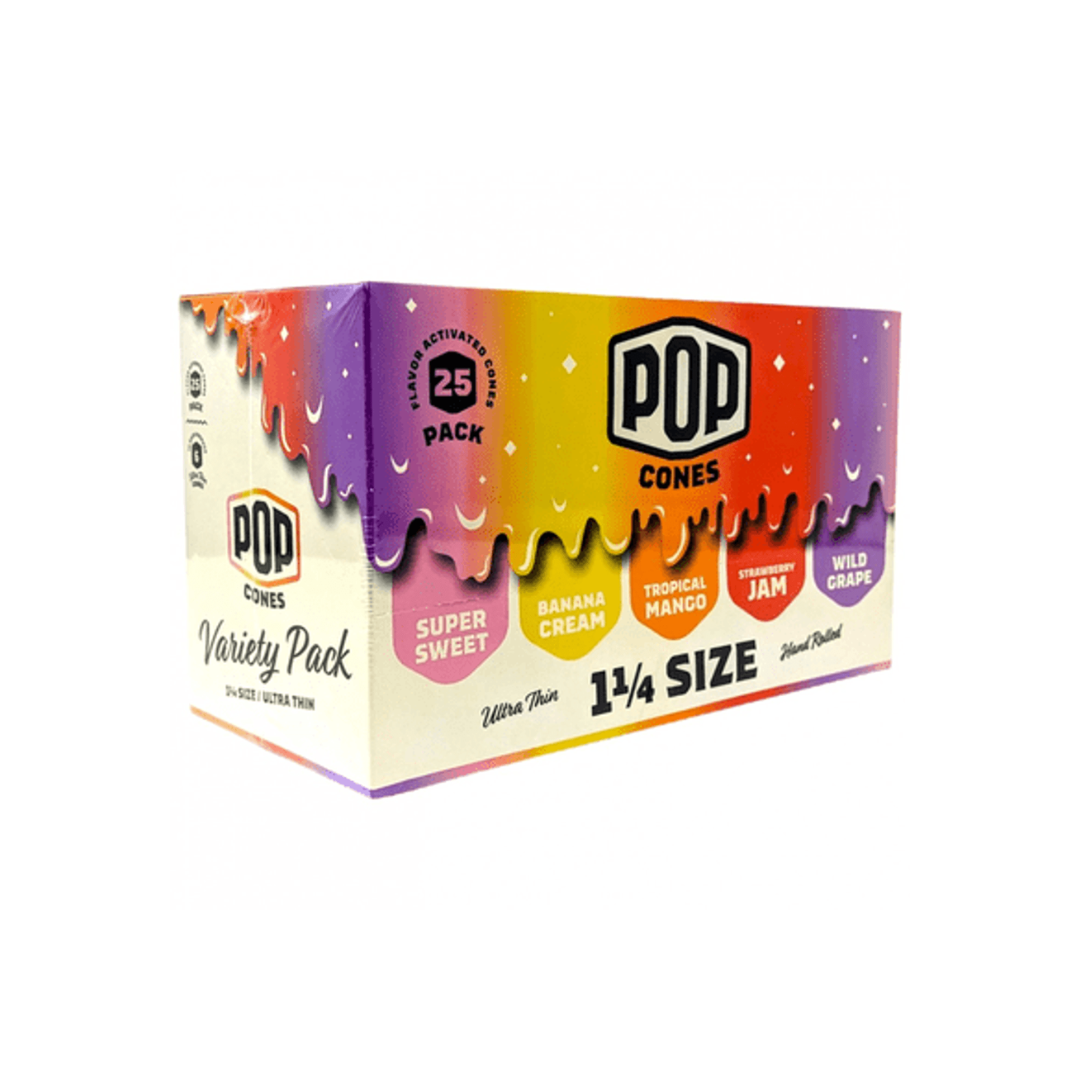 Photograph of product: Pop Cones | ULTRA THIN 1 1/4 Cones Assorted Flavors