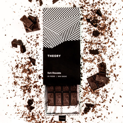 Photograph of product: 100MG Chocolate THEORYb Dark Chocolate