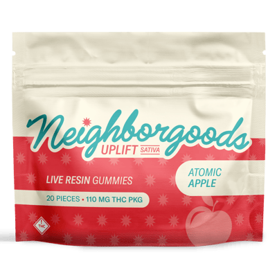 Photograph of product: Atomic Apple Live Resin Gummies 100mg | 20pk - 
