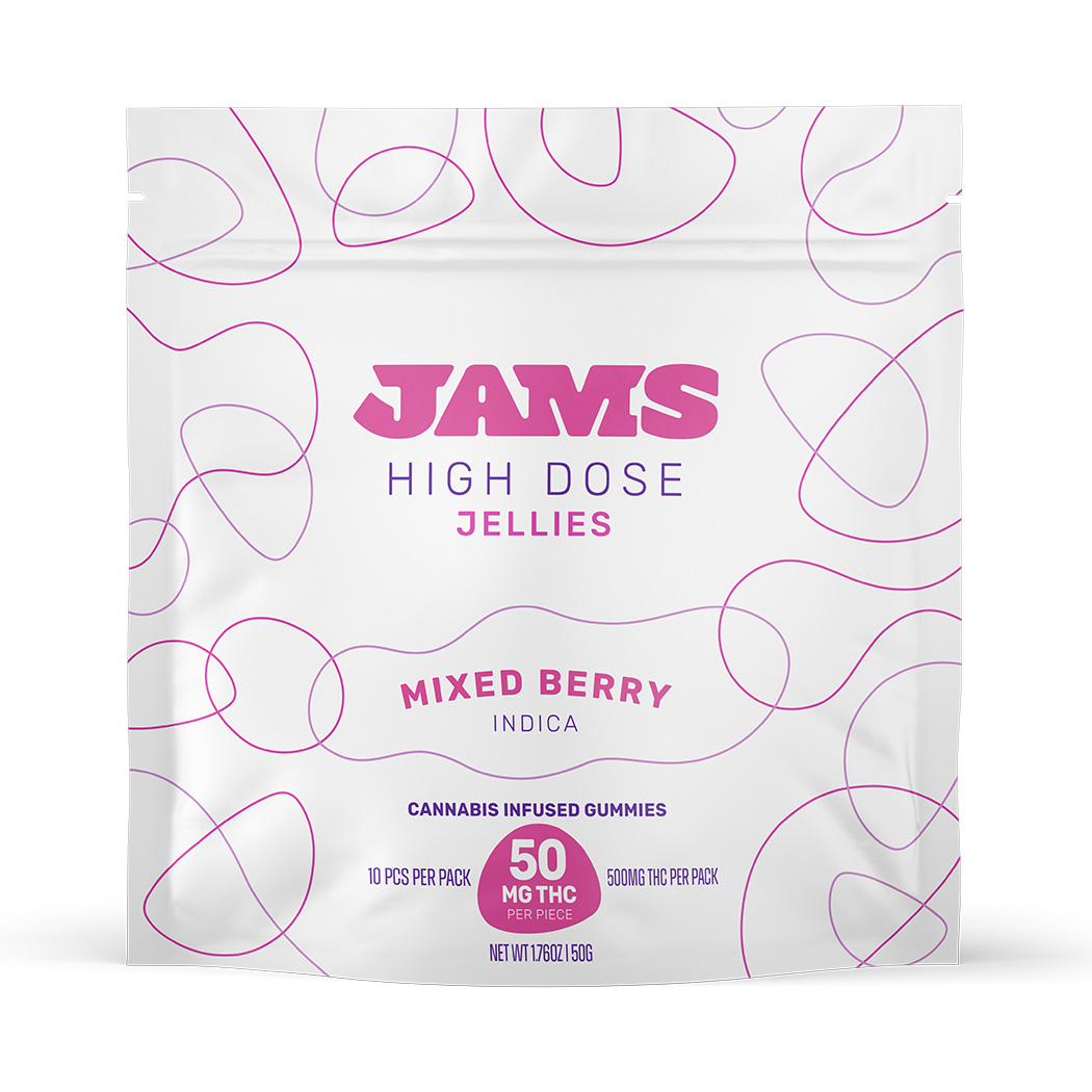 Photograph of Product: High Dose Mixed Berry Gummies 500mg (10-Pack | 50mg Each)