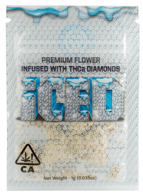 Photograph of product: **ICED - Bagged Flower - 1g - Runtz - 