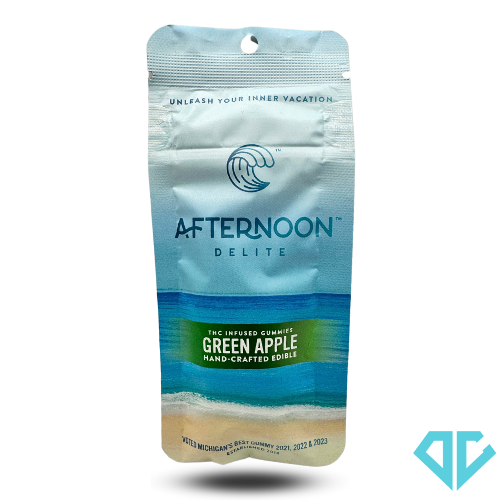 Photograph of product: Afternoon Delite Green Apple Gummies 2 Pack 200mg