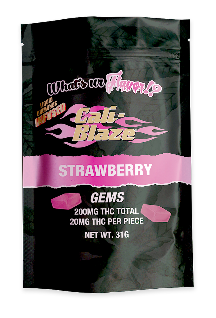 Photograph of product: Cali Blaze | Strawberry | 200mg Gummies