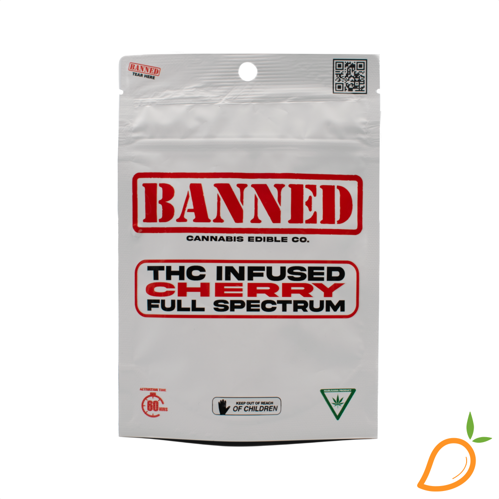 Photograph of product: 200mg Cherry Gummies Banned