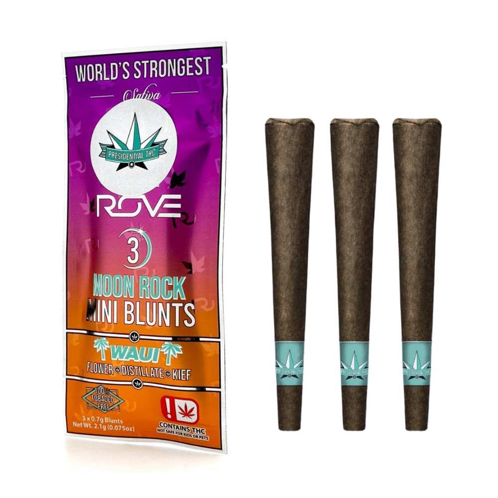Photograph of product: Presidential x Moxie - XXX (Oui'd) 3pk Moon Rock Blunt 2.1g
