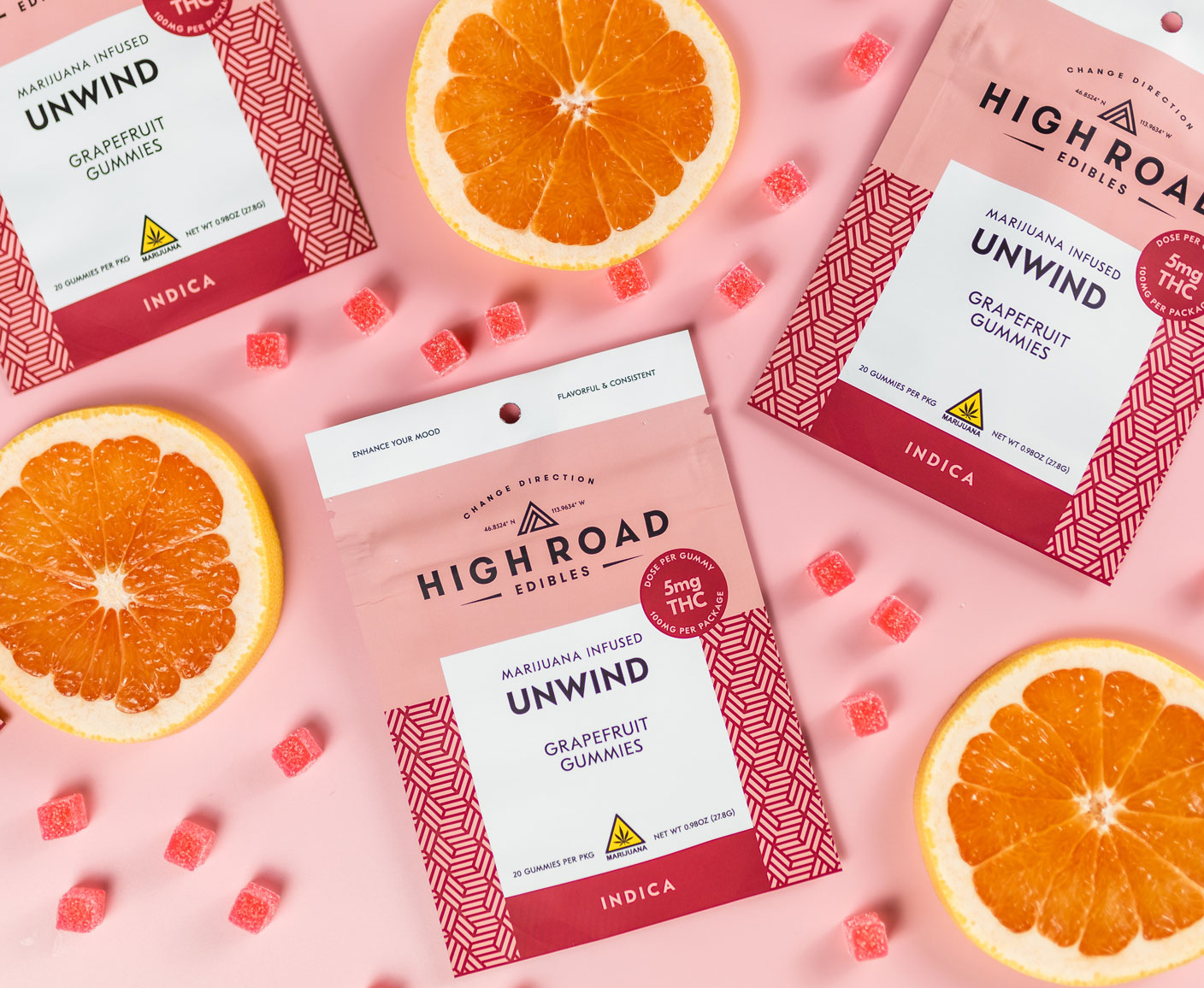 Photograph of product: Gummies (20 Pack) | Unwind Grapefruit