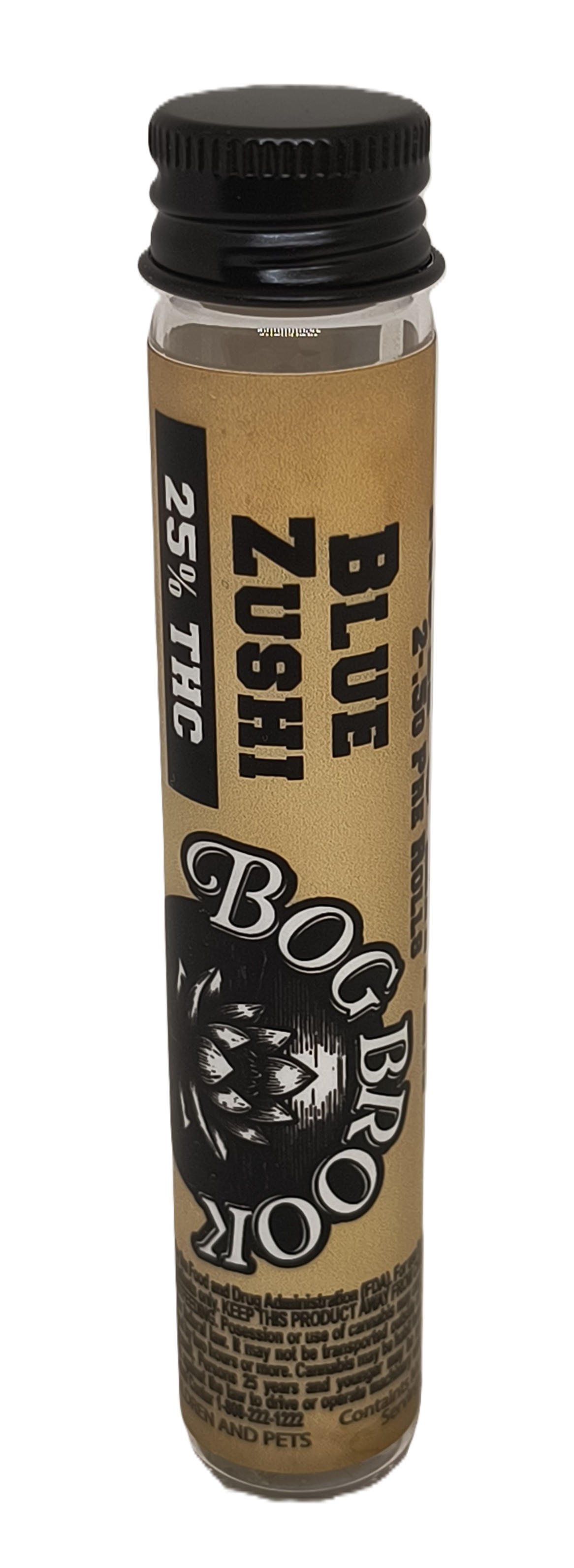 Photograph of product: Blue Zushi Pre-Roll | Bog Brook Botanicals